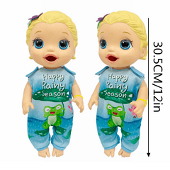 Adorable Frog Pattern Jumpsuit for 25-30" Dolls