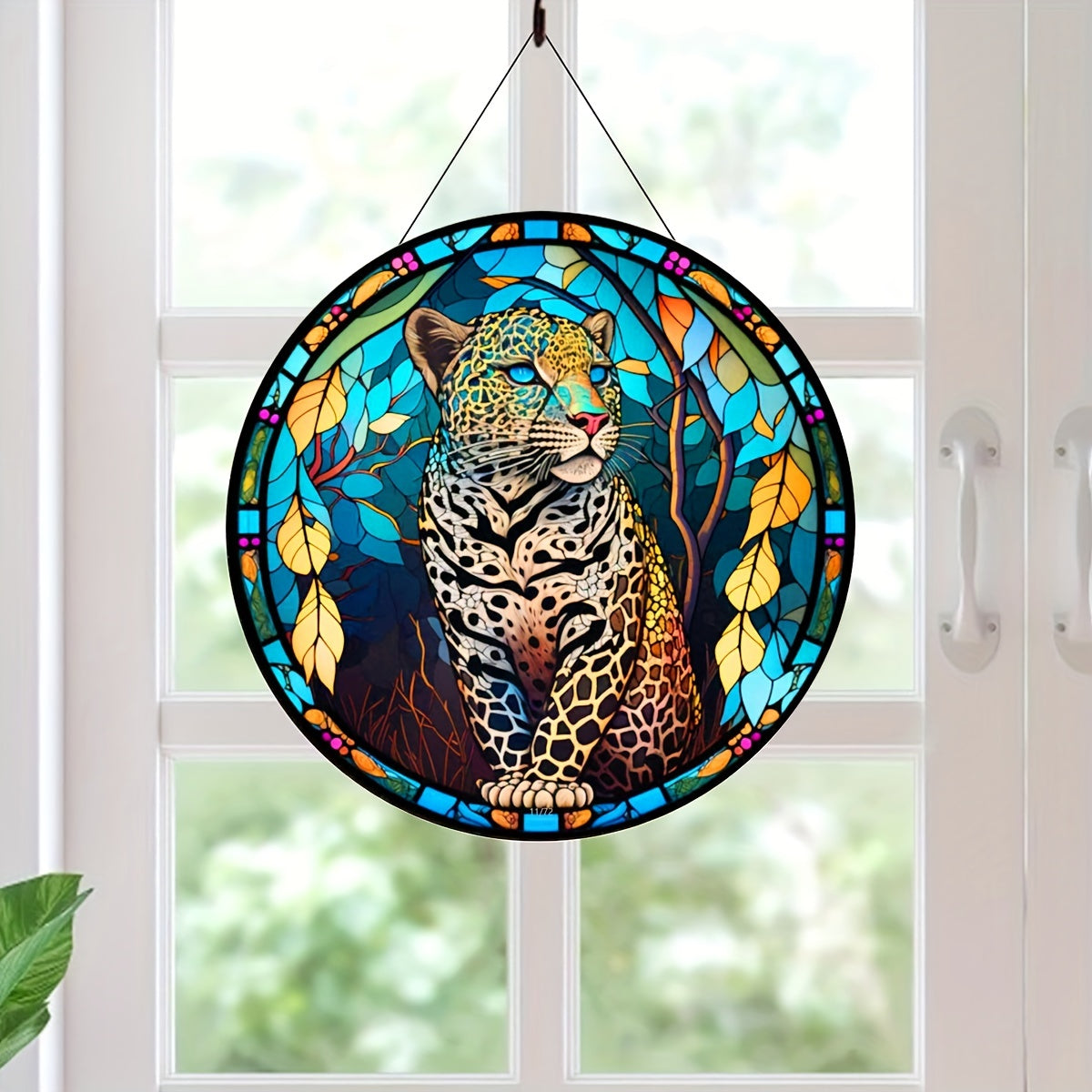 Leopard Suncatcher Acrylic Window Hanging Home Decor Gift