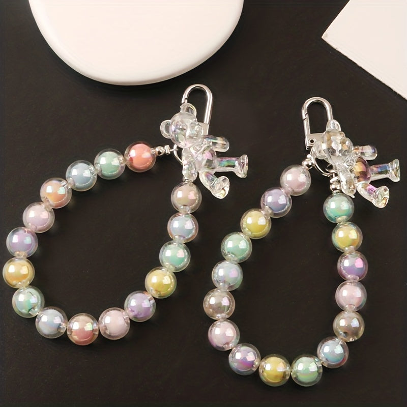 Colorful Bear Key Chain Phone Chain For Girls