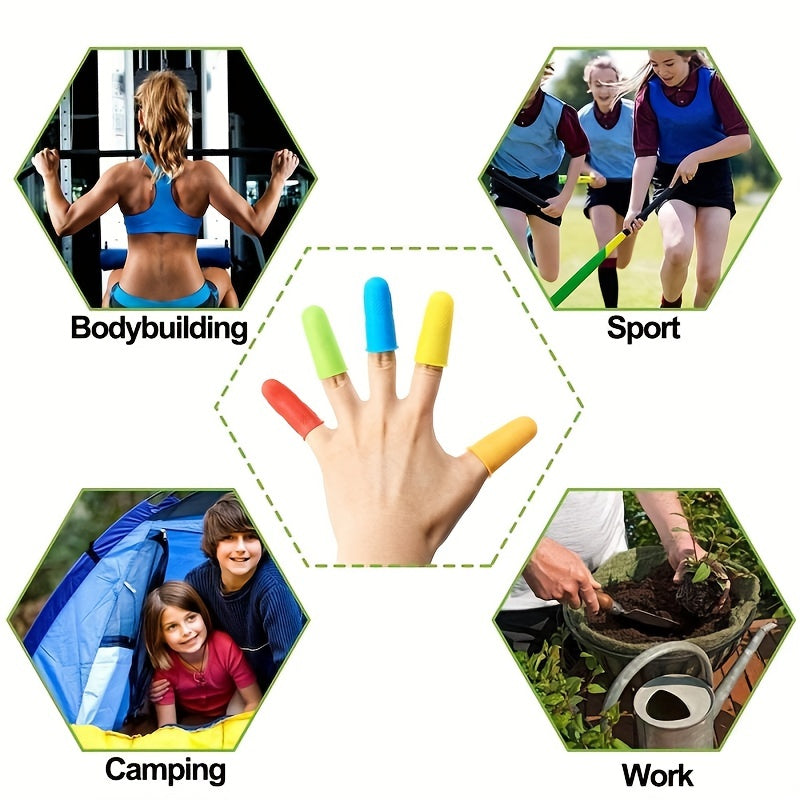 10pcs Silicone Finger Protective Cover Cut-proof Heat-resistant Finger Cover