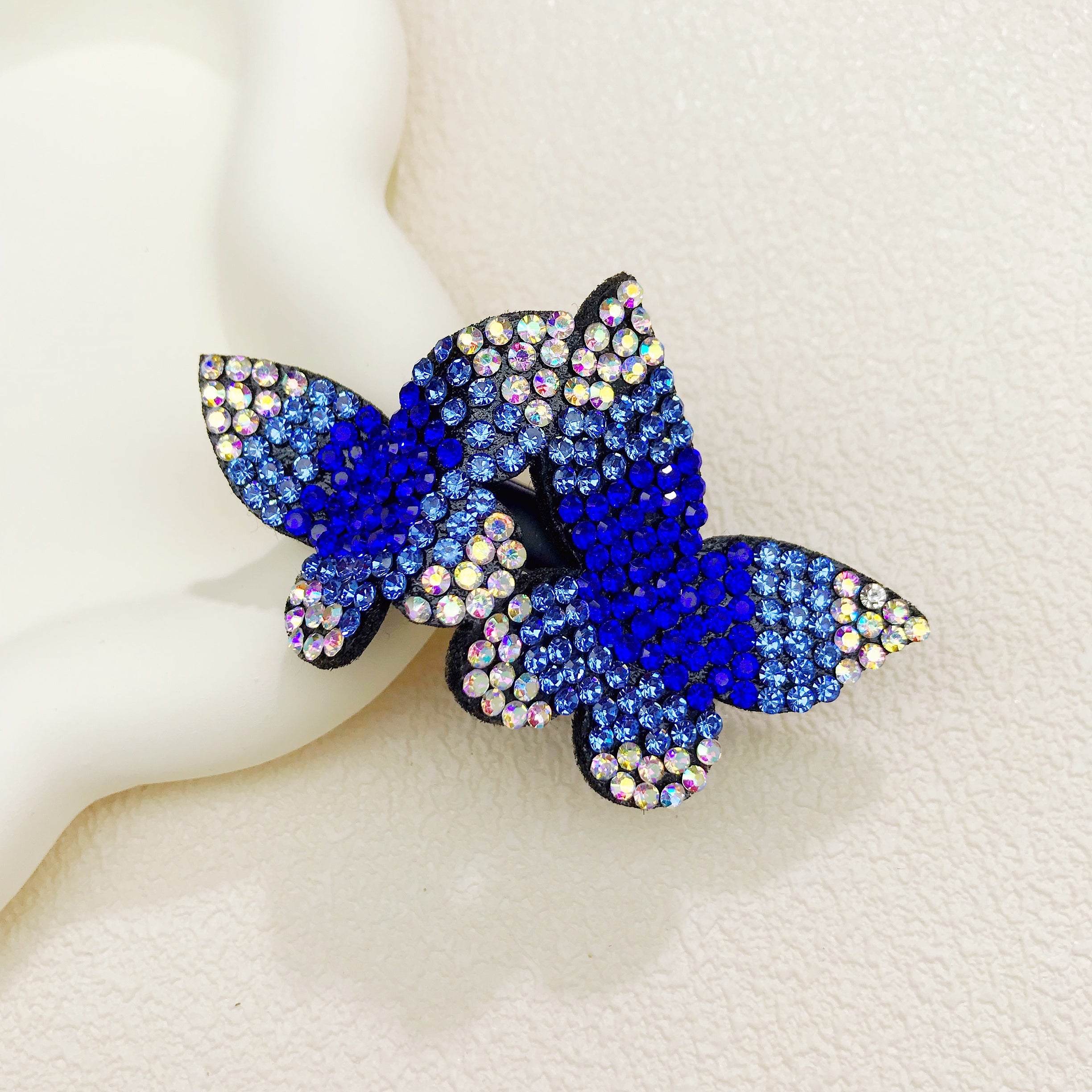 Colorful Rhinestone Butterfly Hair Clip for Women and Girls