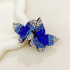Colorful Rhinestone Butterfly Hair Clip for Women and Girls