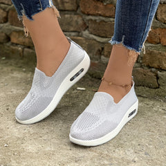 Women's Air Cushion Sock Shoes Lightweight Slip On Casual Walking Shoes