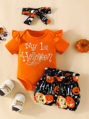 Daddy's Girl, Mommy's World Onesie Set with Floral Shorts