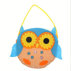 Kids Handbag Sewing Kit with Safety Needle & Felt Fabric