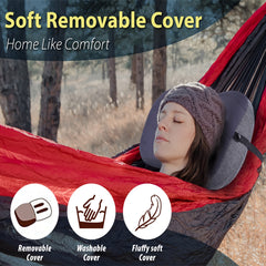 Inflatable Camping Pillow Detachable Pillowcase Ultra Light Portable Compact