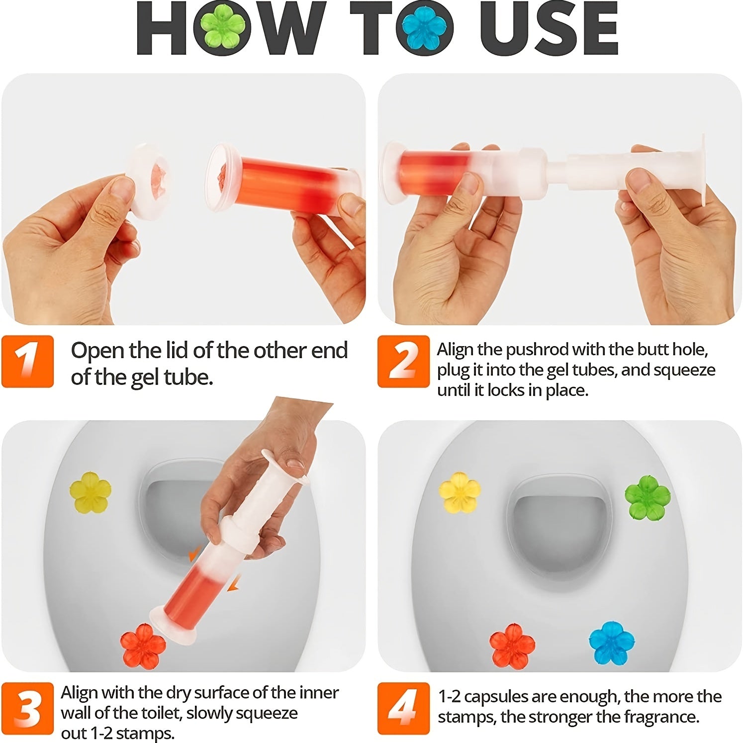 Toilet Flower Fragrance Bathroom Deodorizer