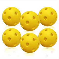 6pcs High Visibility Outdoor Pickleballs for Indoor & Outdoor Play