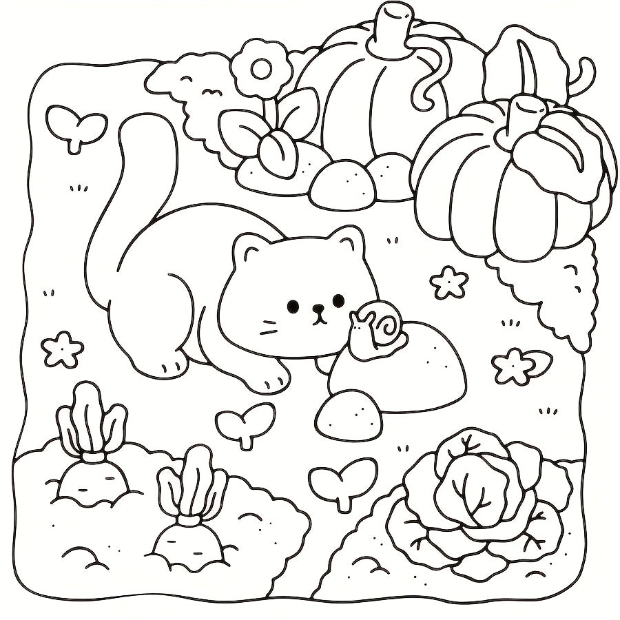 Cat Life Coloring Book: Cat Illustrations for Relaxation