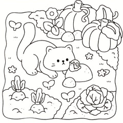 Cat Life Coloring Book: Cat Illustrations for Relaxation