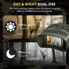 Night Vision Binoculars Large Screen 32GB Memory Card & Lithium Battery