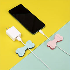3pcs Bowknot Data Cable Managers for Home and Office