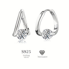 Moissanite Stud Earrings S925 Sterling Silver