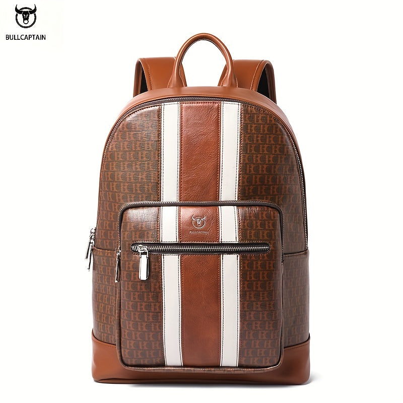 Ox Leather Men's Casual Backpack Water resistant Travel Bag