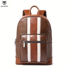 Ox Leather Men's Casual Backpack Water resistant Travel Bag