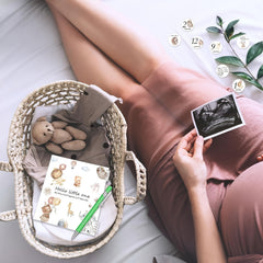 Boho Animals Pregnancy Journal Ring Binder Plain Ruling Memory Book