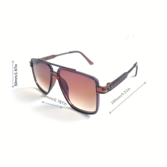 Retro Aviator Sunglasses with Cleaning Cloth and Anti Crush Box