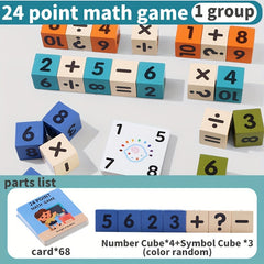 Wooden Toy Math Operations Board Game