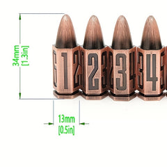 Metal Bullet Dice for Collection and Gift - Rolling Copper, Bronze, Nickel