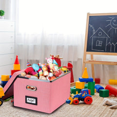 Durable File Storage Box with Lid & Handles - Portable Organizer