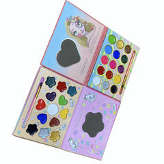 Halloween Multicolor Eyeshadow Palette Waterproof Body Paint