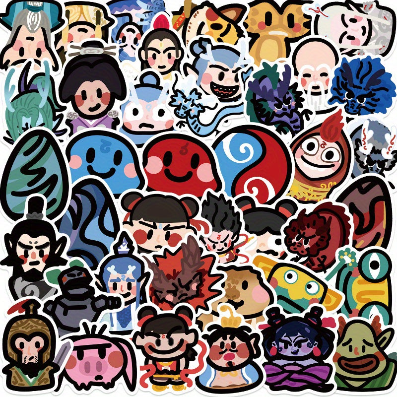 Nezha Series Graffiti Stickers - Waterproof DIY Stickers