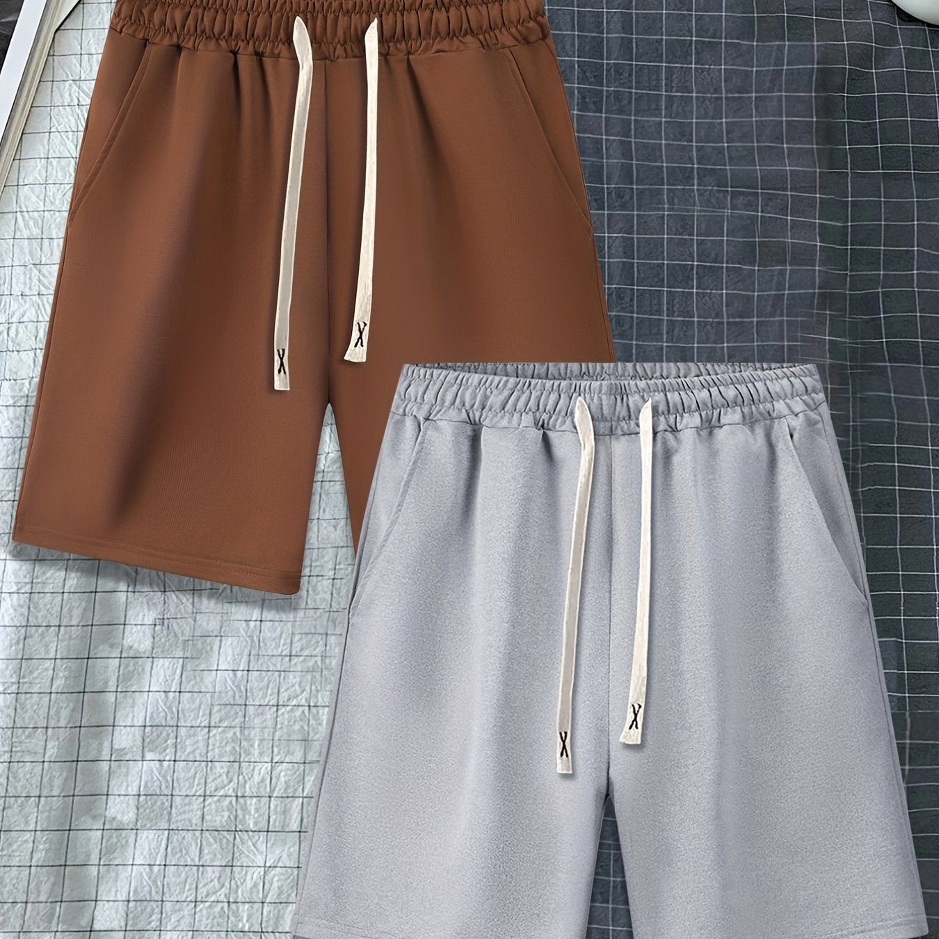 Men's Casual Shorts Elastic Waist Workout Short Pants