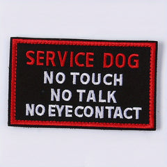 Stylish Service Dog Vest with 'Do Not Touch' Patch, Fasteners Included