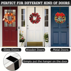 15 24 Cm Christmas Door Wreath Hook Holiday Iron Hook 1pc