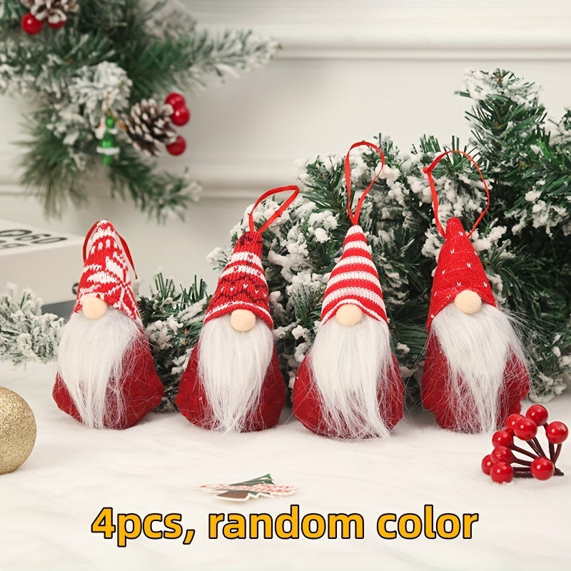 Christmas Doll Pendant Santa Claus Figure Christmas Tree Party Gift