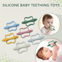 Soft Silicone Teething Toys for Babies 0-6 Months - 5 Pack