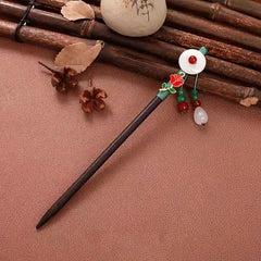 Chinese Style Hairpin Ancient Style Wooden Hair Stick Cheongsam Costume Hair Pin