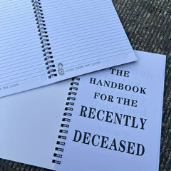 Humorous Record Book of Recently Deceased Individuals Spiral Notebook
