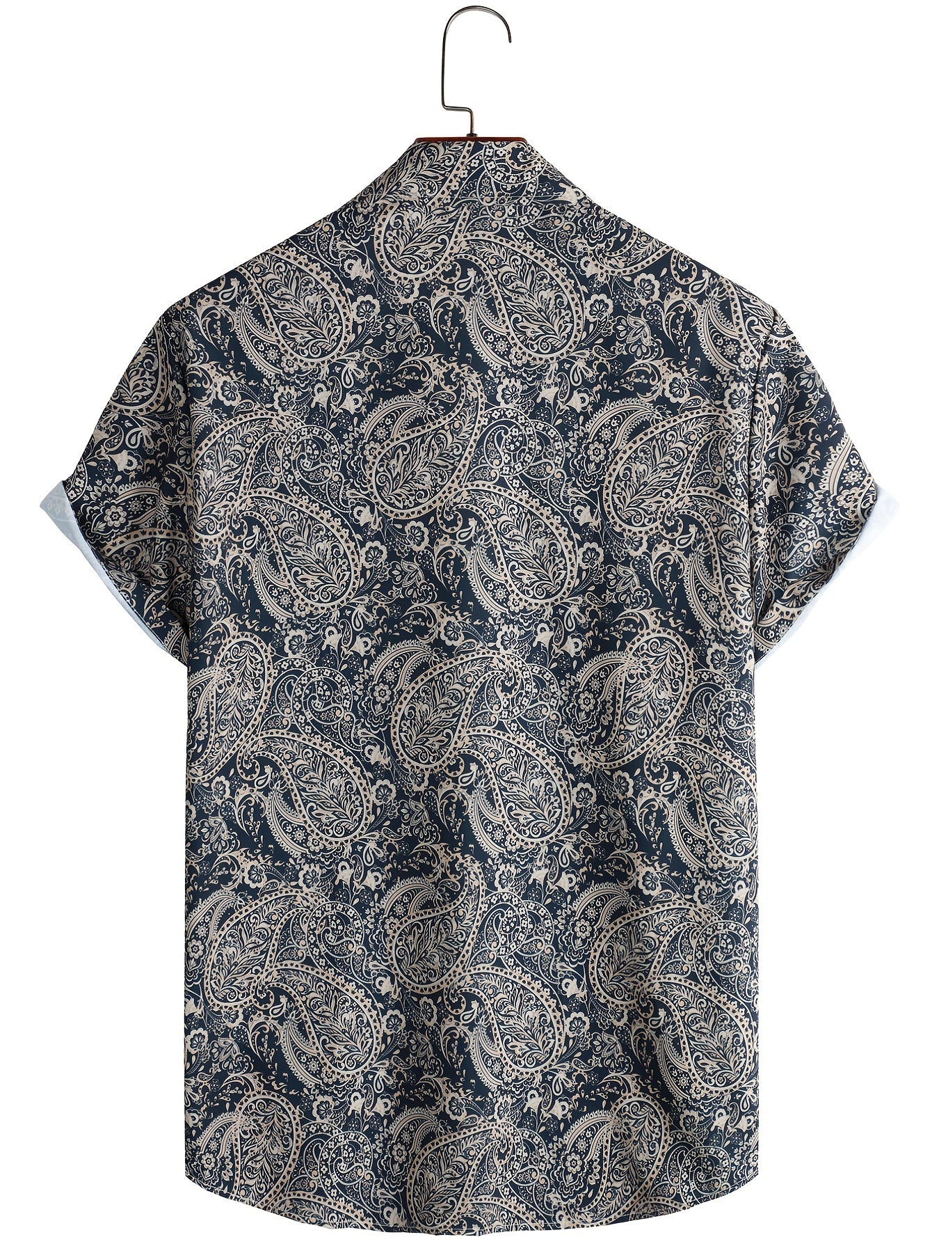 Men's Plant Pattern Short Sleeve T-shirt For Summer