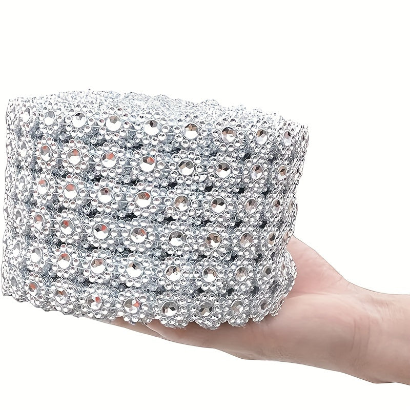 Sunflower Crystal Rhinestone Sparkle Ribbon Wrap