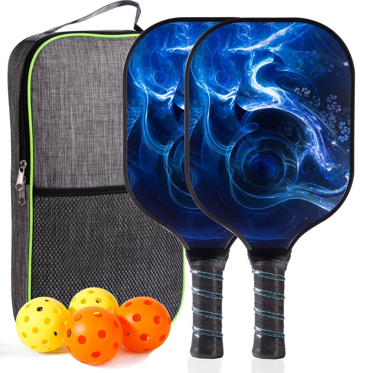 Pro Carbon Fiber Pickleball Racket w/ Ergonomic Grip for Beginners