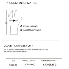 Women Winter Thin Gloves Grommet Biker Touchscreen Gloves