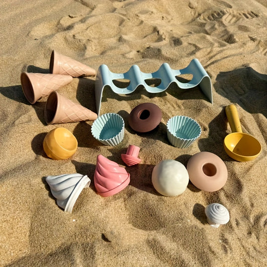 Kids Beach Toy Handcart Set Sand/Water Digging Shovel Tool for Boys and Girls