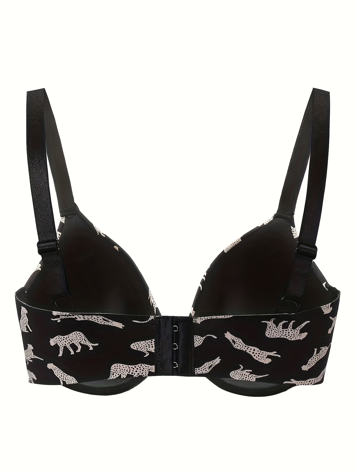  Leopard Print Molded Cup Padded Bra