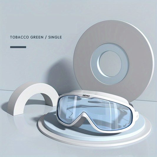 Large Frame Swimming Goggles Waterproof Anti-fog Clear Vision