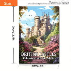British Castles Adult Coloring Book - Great for Relaxation & Stress Relief
