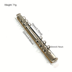 Detachable Loose Leaf Ring Binder w/ Bamboo Backboard Screws