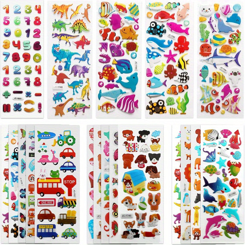 DIY Scrapbooking Stickers English Numbers Birthday Decoration