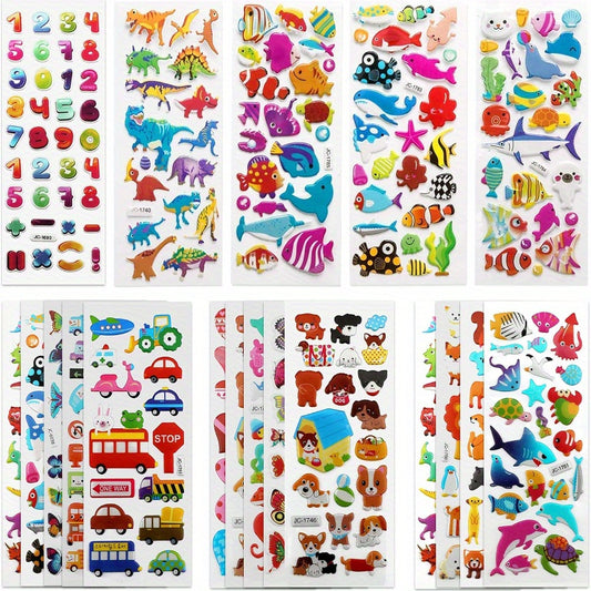 DIY Scrapbooking Stickers English Numbers Birthday Decoration