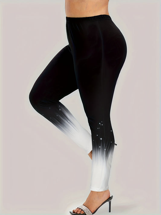  Graphic Print Stretch Leggings