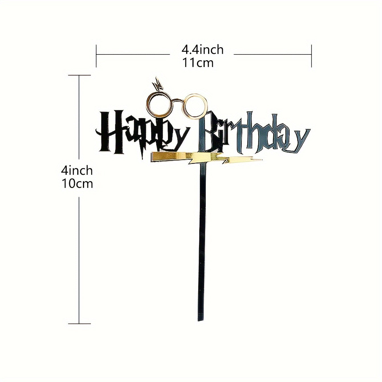 Magical Wizard Bday Cake Topper Harry Happy Birthday Cake Topper