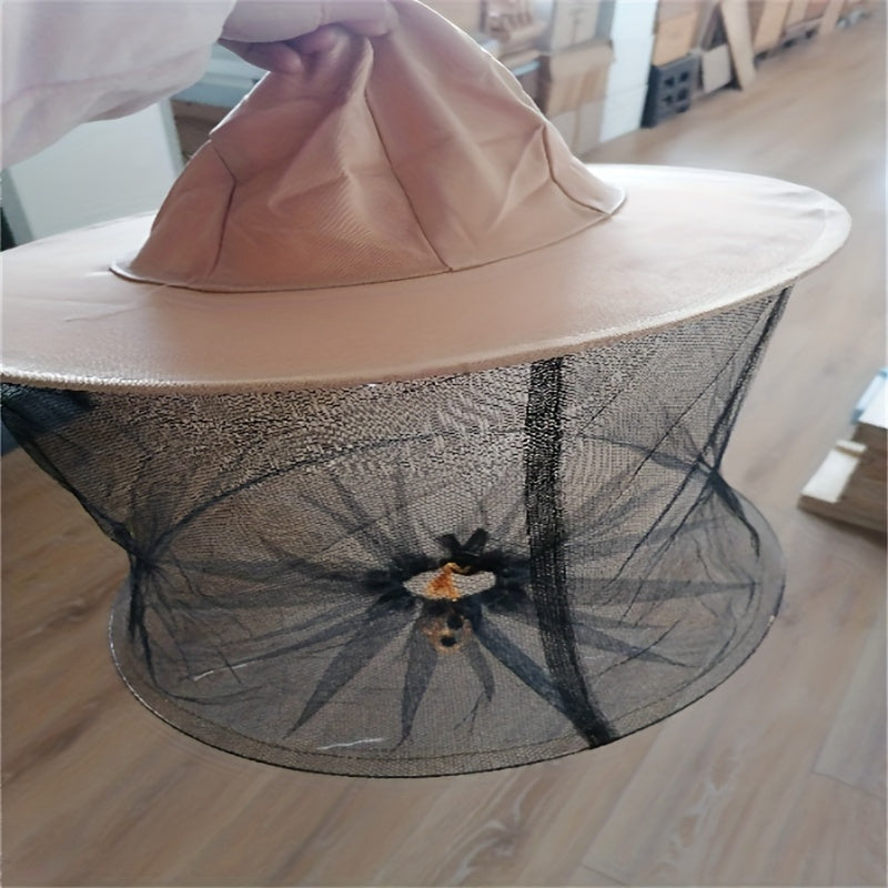 Breathable Beekeeper Hat Wide Brim Sunscreen Mesh Adjustable Fit