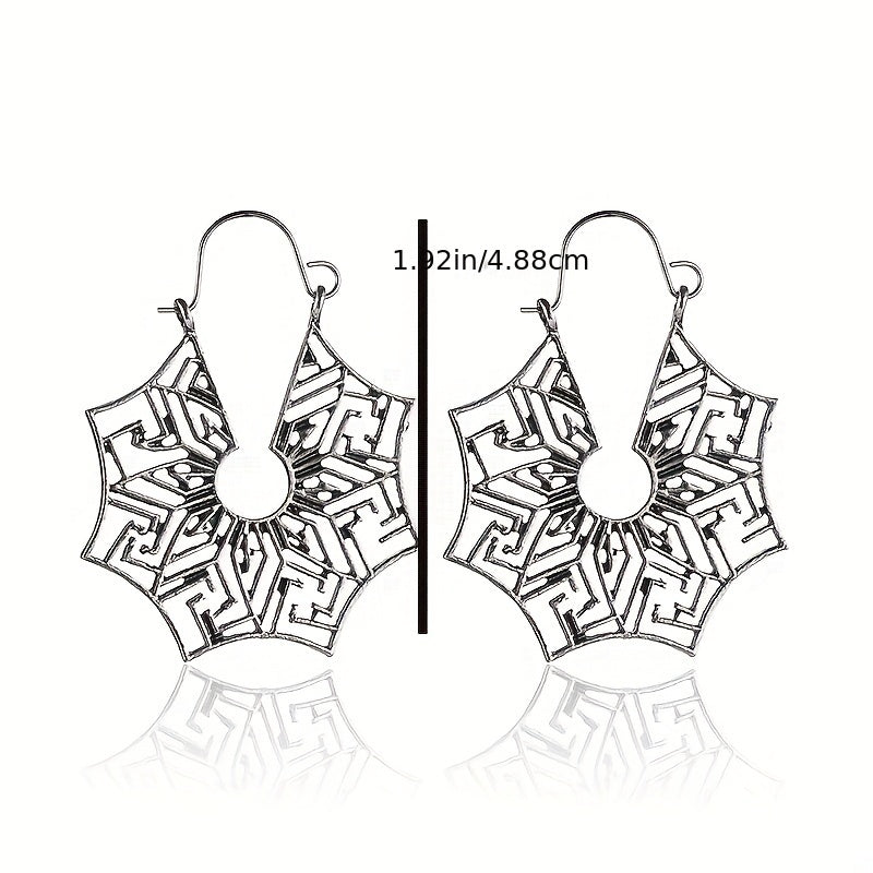 Spider Wed Dangle Earrings Bohemian Style Alloy Jewelry Female Gift