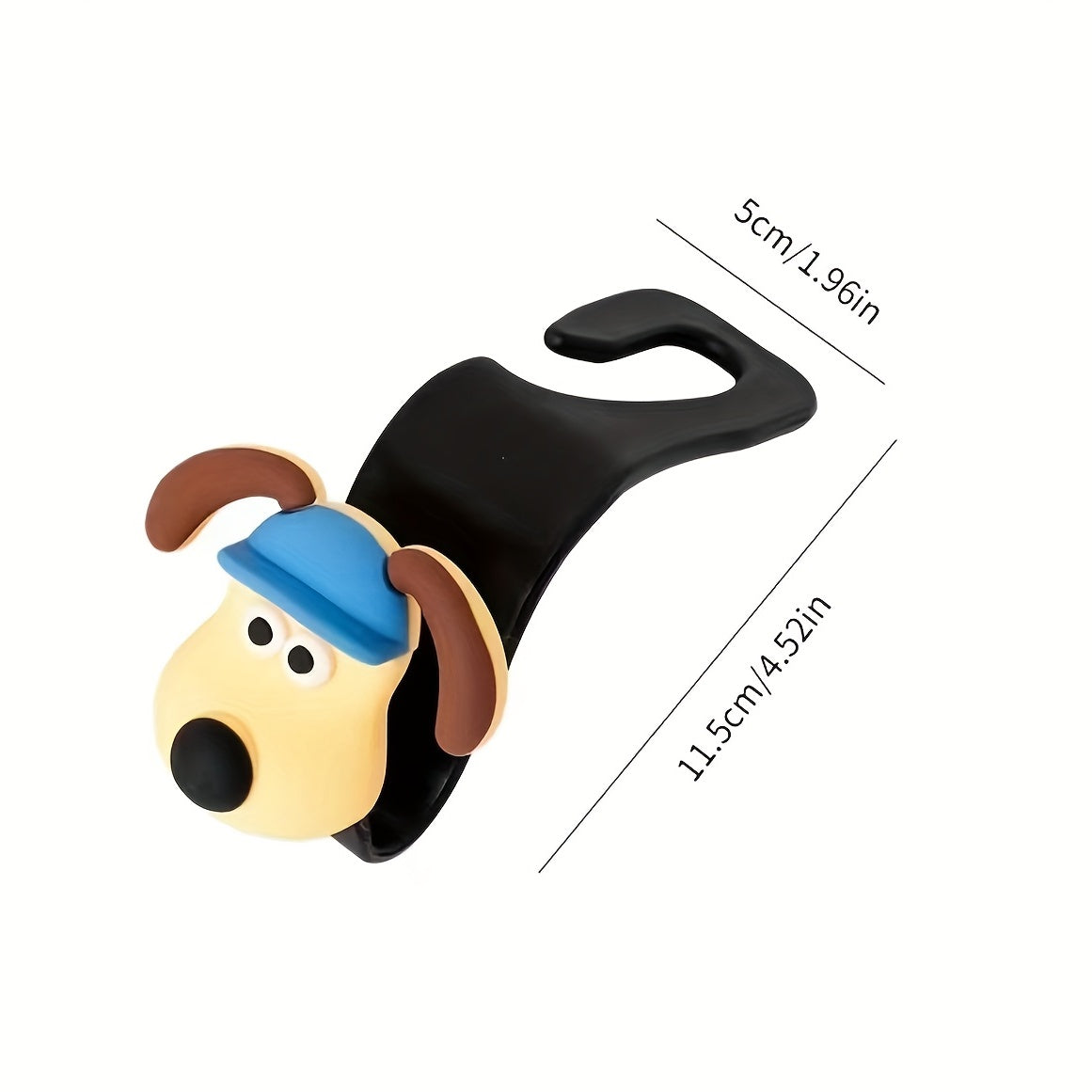 4pcs 3D Cartoon Puppy Car Hook Storage Hanger For Car Seat Back
