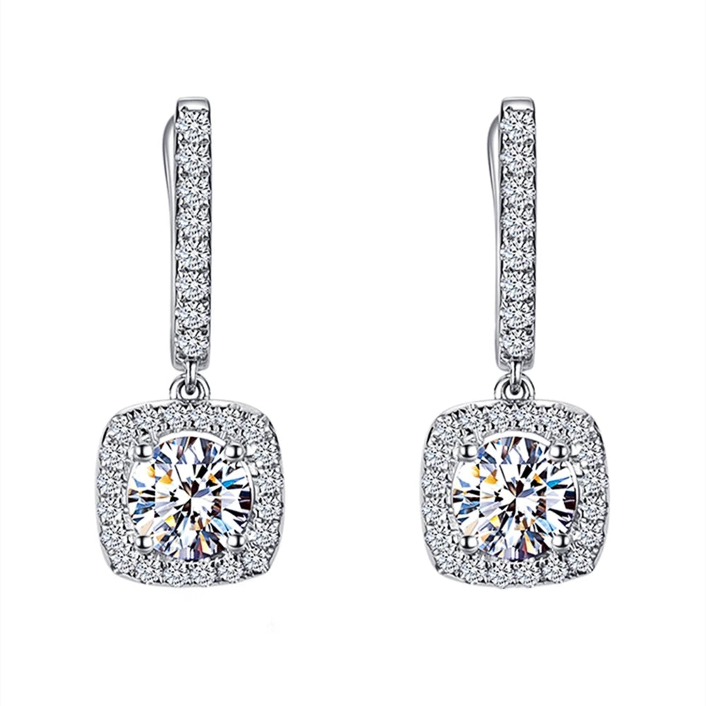 Silver Drop Earrings for Women